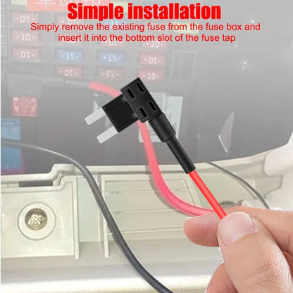 5 Pcs Add-a-Circuit Adapter - APM Tap Mini Blade Micro 12V Car Fuse Box Holder, Auto Insurance ATM Adapter