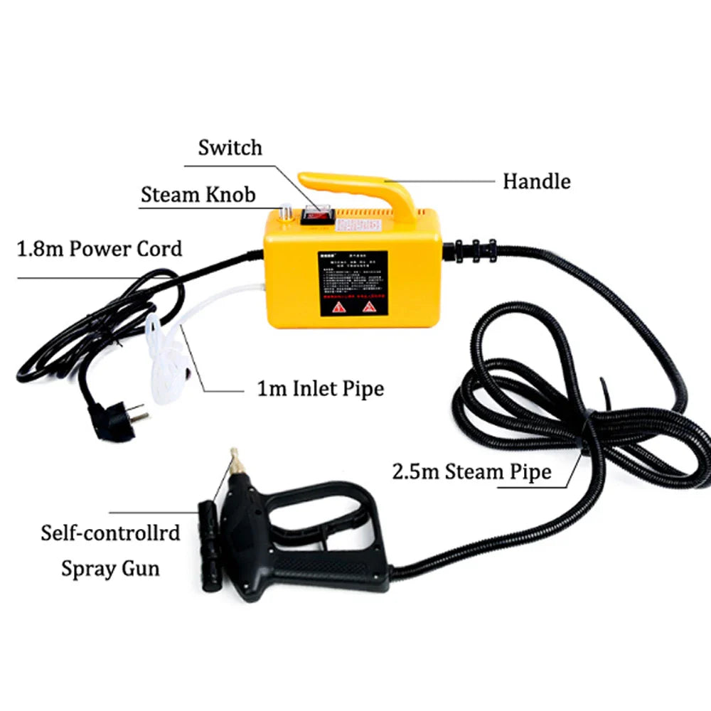 High-Temperature Home Steam Cleaner – Sterilization for Air Conditioning, Kitchen Hood & Car, 110V/220V