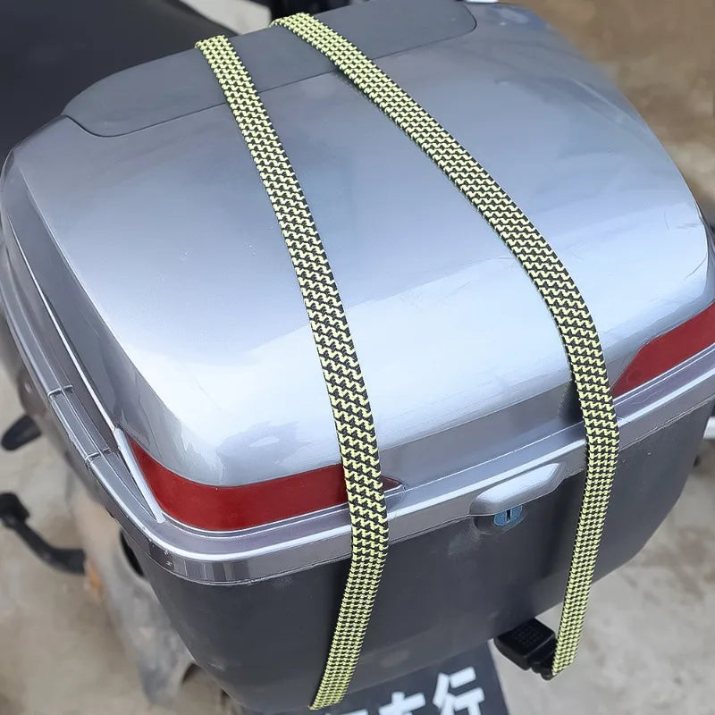Elastic Rubber Luggage Rope with Hooks – Adjustable Strap for Bikes, Roof Racks, and Car Accessories