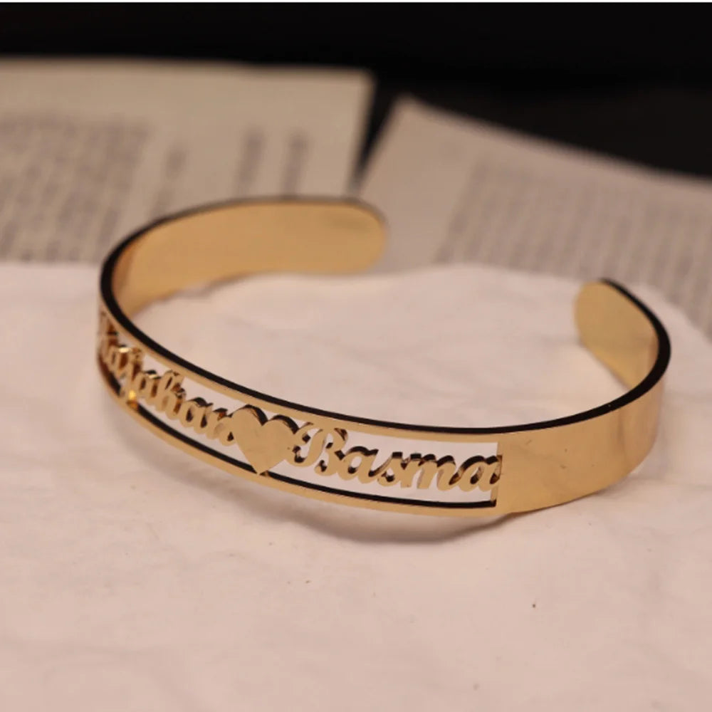 Personalized Couple Name Bracelet – Custom Handmade Gift for Her, Birthday or Anniversary