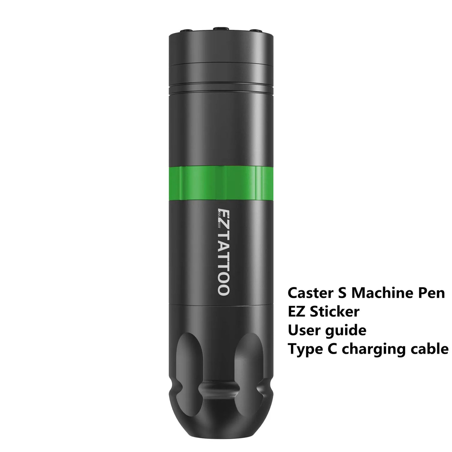 EZ Caster Wireless Rotary Tattoo Machine Pen – Battery Powered with 1500mAh Portable Power Pack and LED Display