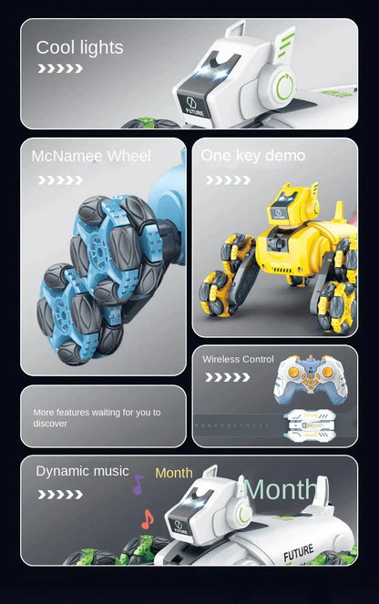 2.4G Remote Control Robot Dog – 360° Drift Stunt RC Car Toy for Kids M765-53