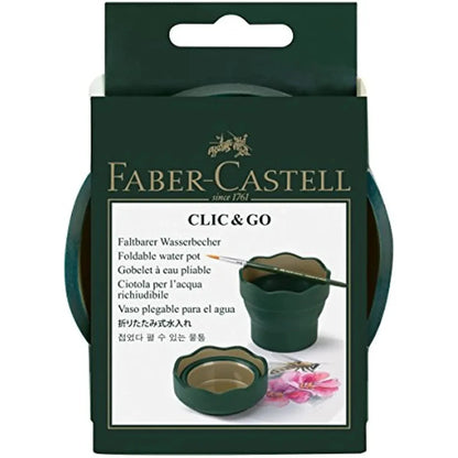 Faber Castell Portable Watercolor Paint Washing Bucket – Scalable Telescopic Folding Brush Washer Cup