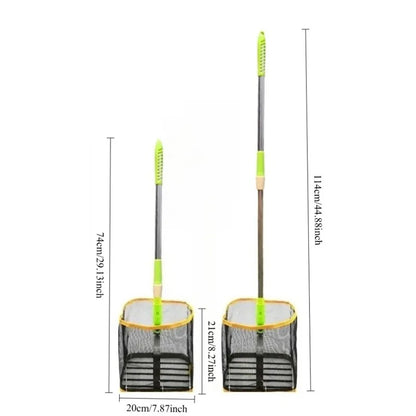 Portable Pickleball & Table Tennis Ball Picker – Extendable Retriever Scoop with Roller for Multi-Ball Training and Easy Collection Tool