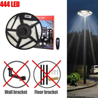 Solar Lamp Post Light - 78-Inch Outdoor Garden Pole Lamp with Removable Head and IP67 Waterproof Design