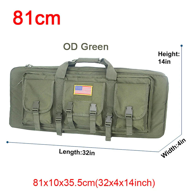 LQARMY Tactical Double Rifle Case – Molle Backpack Gun Holster for Hunting, Sniper & Airsoft (32/38/42/48 inch)