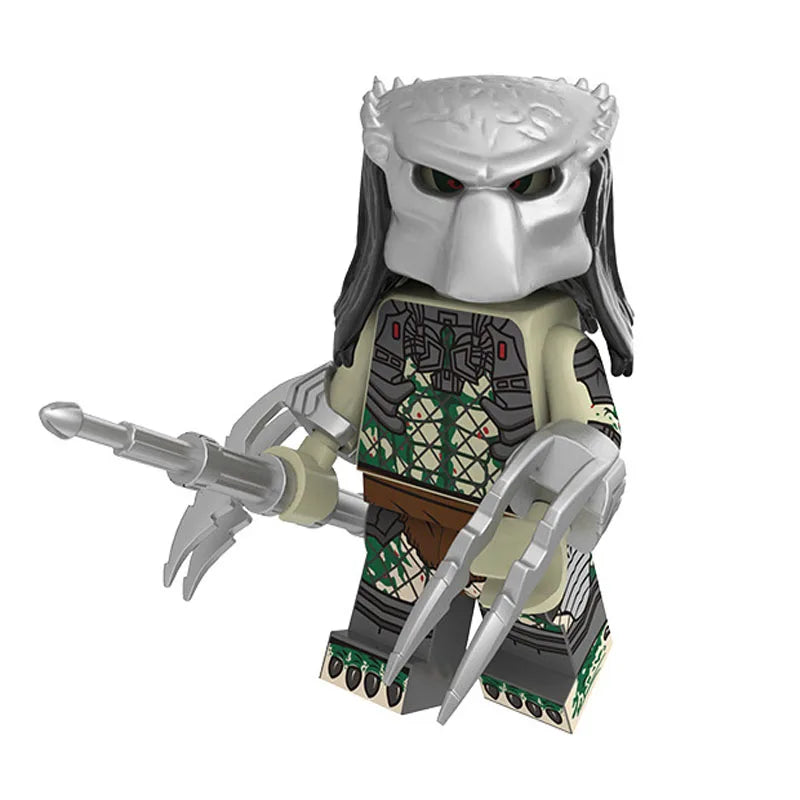 Locking Alien Action Figure — Prometheus Ice Monster Robot Building Blocks Toy, Educational Gift for Children