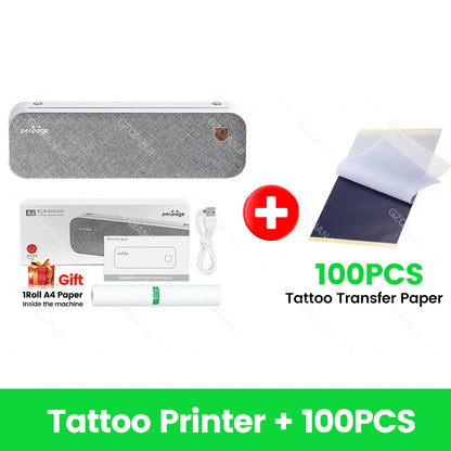 Peripage A40 Thermal Printer – Wireless Bluetooth & USB Mobile Printing Machine for Text, PDF, Tattoo Transfers