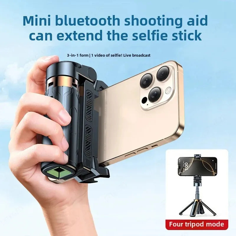 Super Mini Selfie Stick – Portable Phone Holder with Bluetooth Remote for Live Broadcast & Shooting