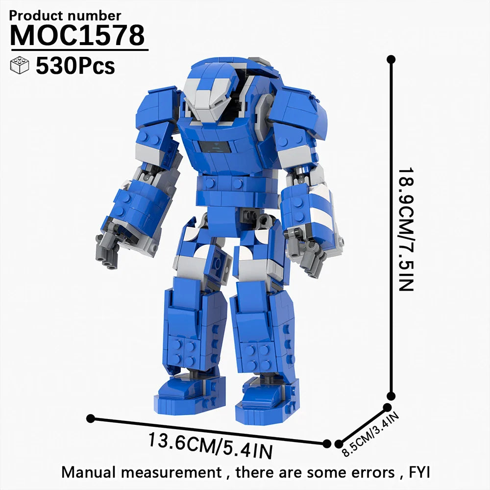 MOOXI Movie Series MOC BrickHeadz Building Blocks Set – DIY Educational Toy for Kids