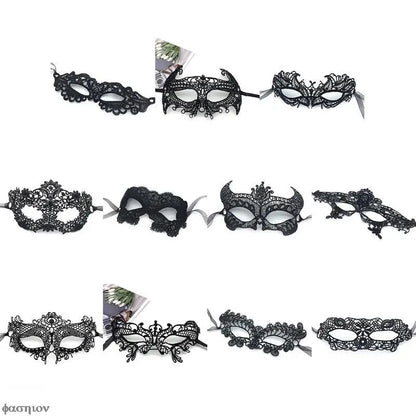 Halloween Lace Velvet Mask — Sexy Unisex Masquerade Eye Mask for Party, Prom, Costume & Cosplay Gifts