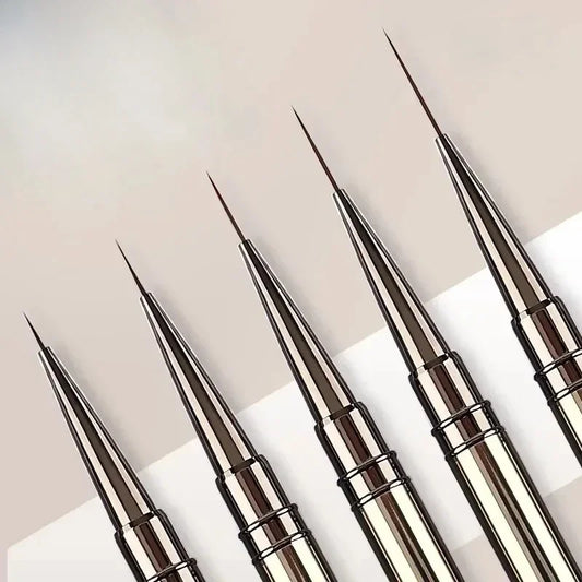 Nail Art Liner Brushes – Striping & Drawing Pens for Elongated Lines, 6–25mm Professional Manicure Design Tools