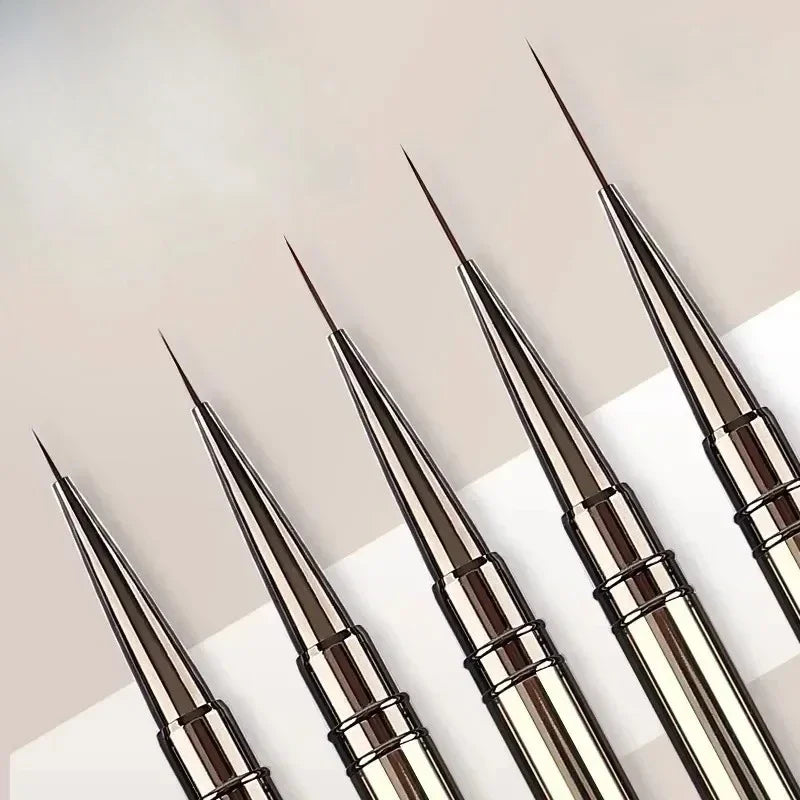 Nail Art Liner Brushes for Striping & Drawing – 6 to 25mm Design Pens, Professional Manicure Tools