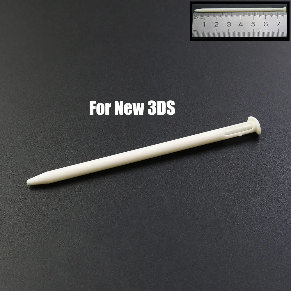 White Plastic Telescopic Stylus Pen — Touch Screen Stylus for 2DS/3DS/New 2DS LL XL/New 3DS XL/NDSL/NDSi/NDS