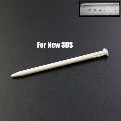 White Plastic Telescopic Stylus Pen — Touch Screen Stylus for 2DS/3DS/New 2DS LL XL/New 3DS XL/NDSL/NDSi/NDS
