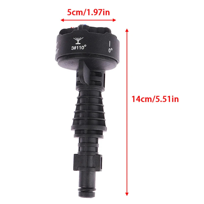 6-in-1 Car High Pressure Cleaner Nozzle - Multi-functional Washbowl Accessory for High Pressure Water Car Washing - 1 Piece