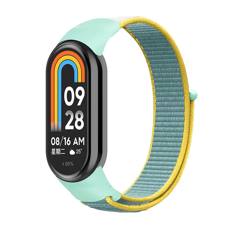 Sport Nylon Loop Strap for Xiaomi Mi Band 9 8 NFC – Replacement Wristband for Mi Band 7 6 5 4 3