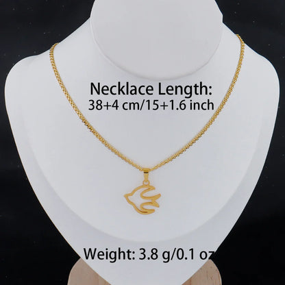 Luxury Gold Stainless Steel Letter Necklace – Minimalist Women’s Jewelry for Daily Wear & Gift