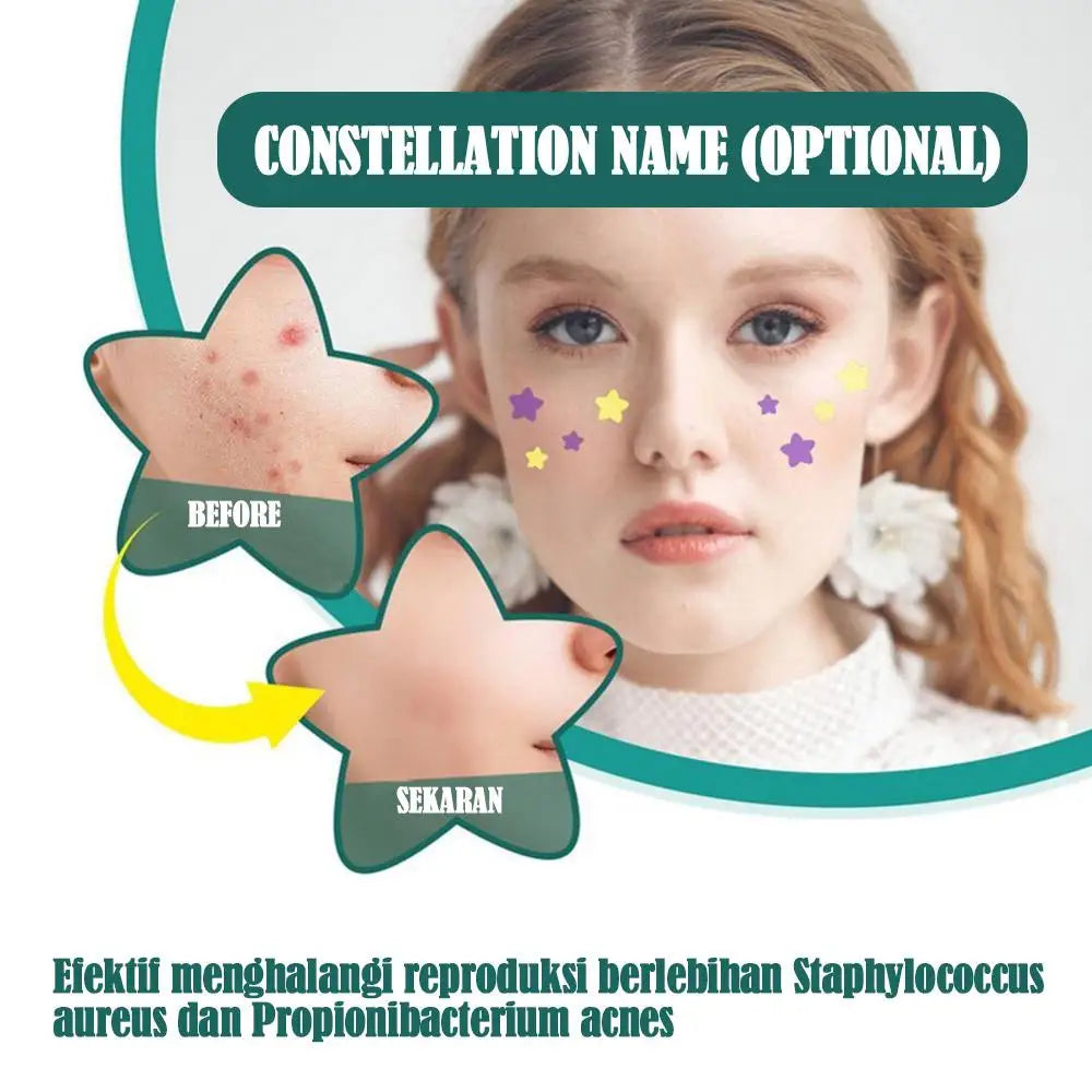72pcs Invisible Anti-Acne Pimple Patches – Hydrocolloid Waterproof Spot & Mark Repair Stickers