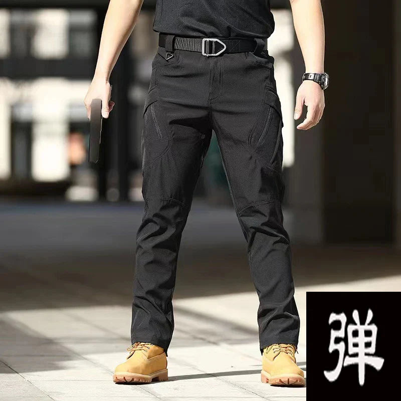 Men's Spring & Autumn Cargo Pants — Elastic Outdoor Trousers for Hiking, Trekking, Camping, Running & Cycling