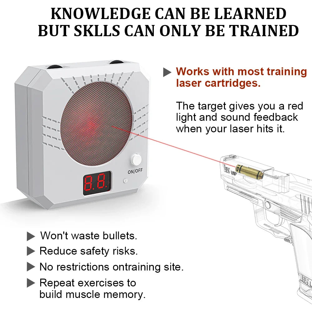 Infrared Induction Electronic Laser Target – Color-Sensitive Shooting Practice Toy with Sound Effects