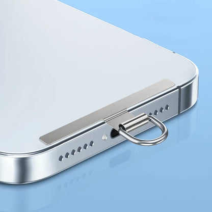 Ultra-Thin Stainless Steel Phone Tether Patch – Universal Cellphone Lanyard Safety Connector Replacement Piece