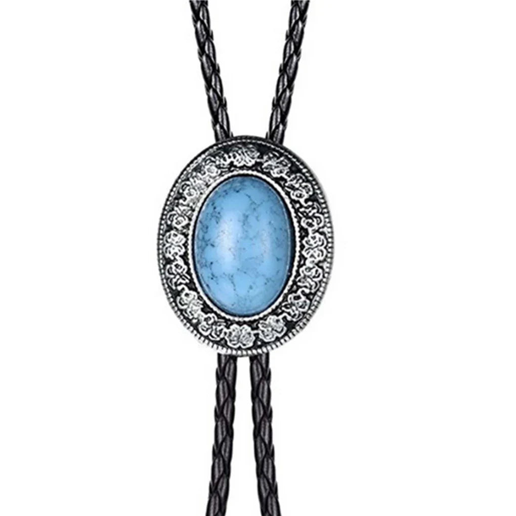 Golden Adjustable Cowboy Bolo Tie – Western Bull Head Pendant Necklace & Men’s Garment Accessory