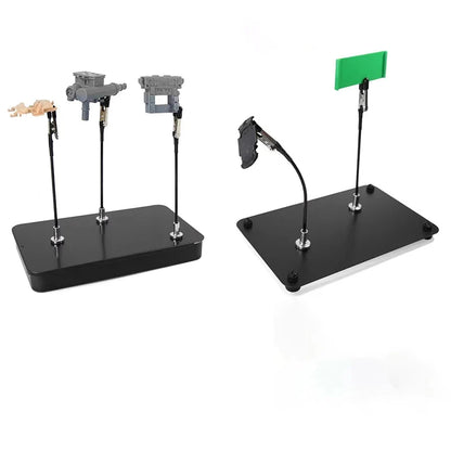 Soldering Third Hand Tool - Magnetic Base Flexible Arm PCB Holder with Alligator Clips for Electronics Repair Welding