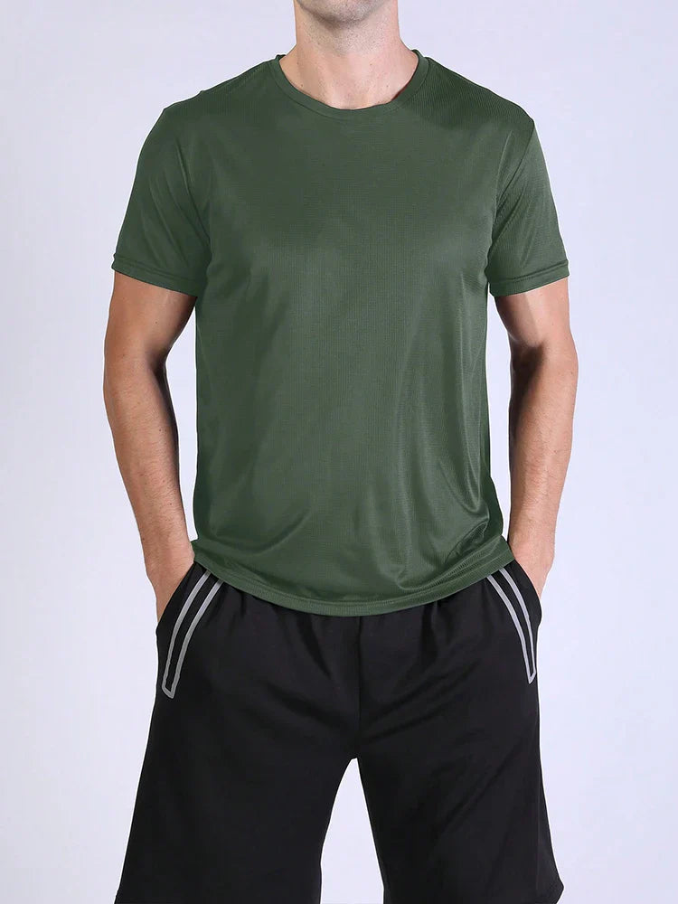 5PCS Men’s Quick Dry Sports T-Shirts – Ultralight Breathable Workout Tops for Running, Training & Gym