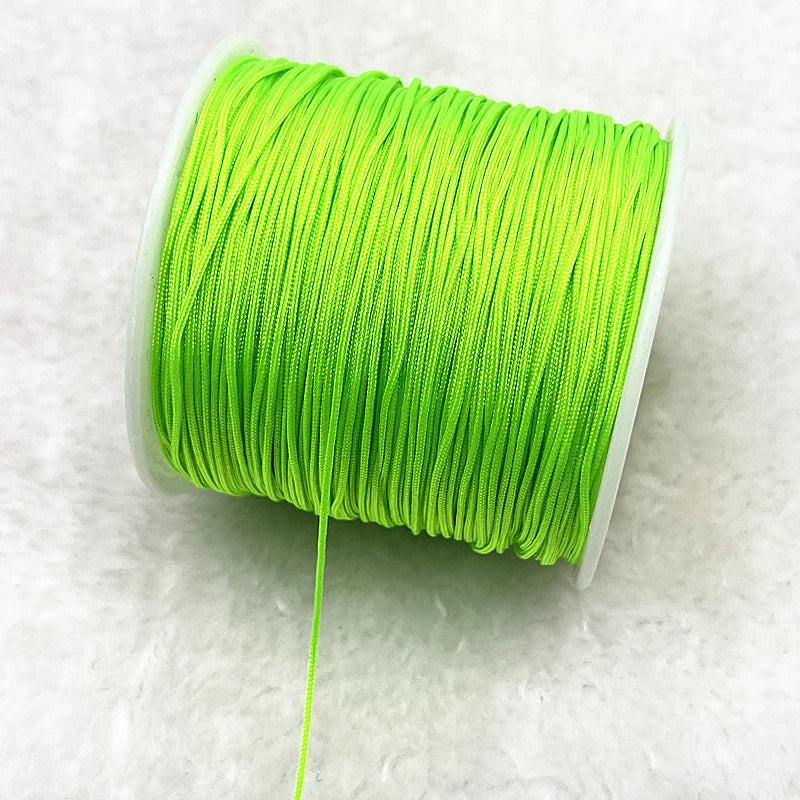 Nylon Macrame Cord Thread (0.4–1.5mm) – Braided DIY Bracelet, Beading & Tassel String