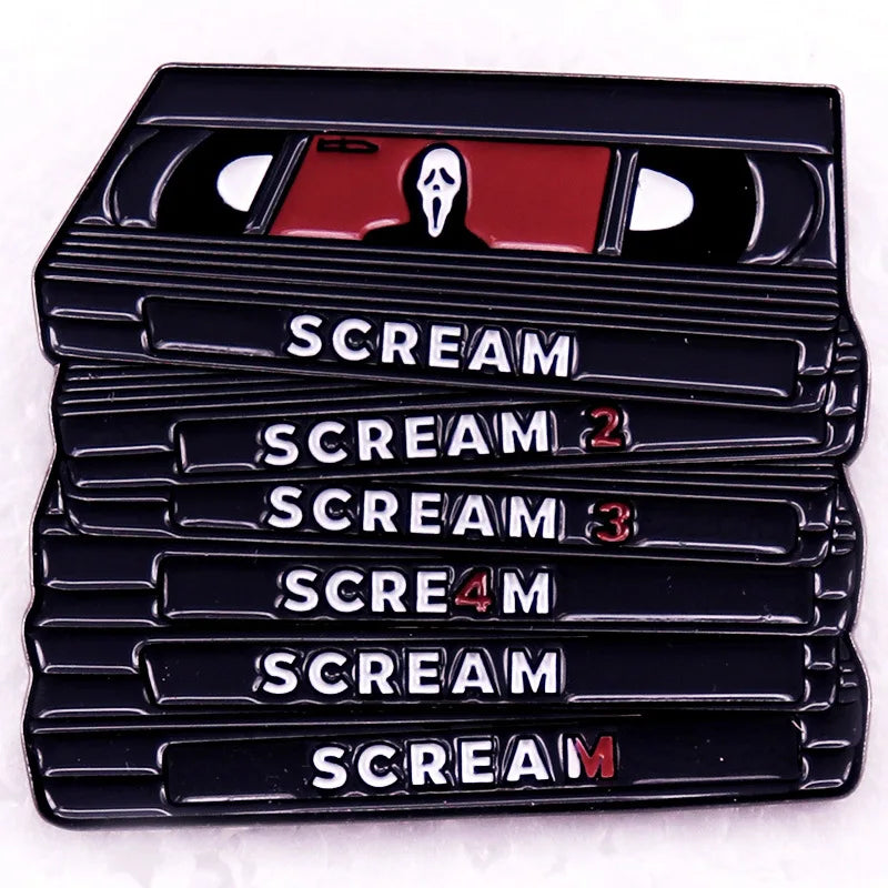 Classic Horror Skull Lapel Pin - Metal Dark Skull Brooch for Denim Jackets, Backpacks & Hat Decoration Gift