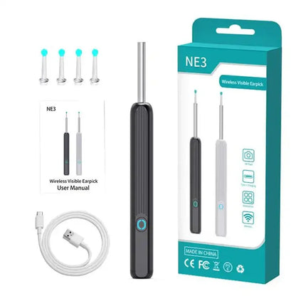 Wireless Smart Visual Ear Cleaner – 1296P Camera Otoscope Ear Wax Removal Health Care Kit