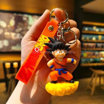 Dragon Ball Z Keychain – Super Saiyan Goku, Bulma, Broly, Piccolo & Majin Buu Car Pendant Toy Gift for Kids