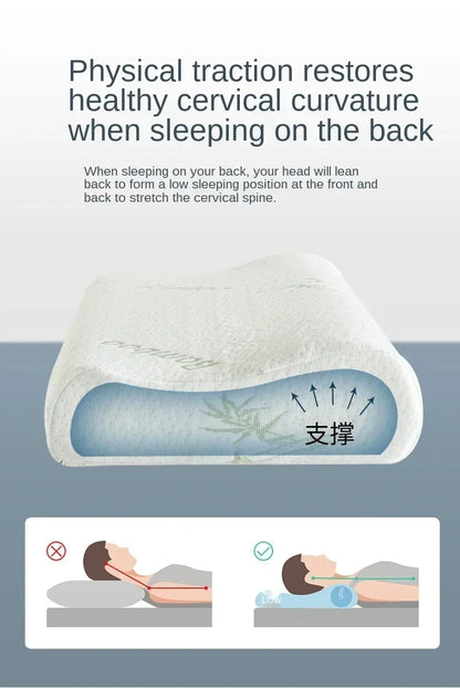 Long Memory Foam Maternity Pillow | Orthopedic Slow Rebound Bedding Pillow for Neck Support & Sleep Comfort