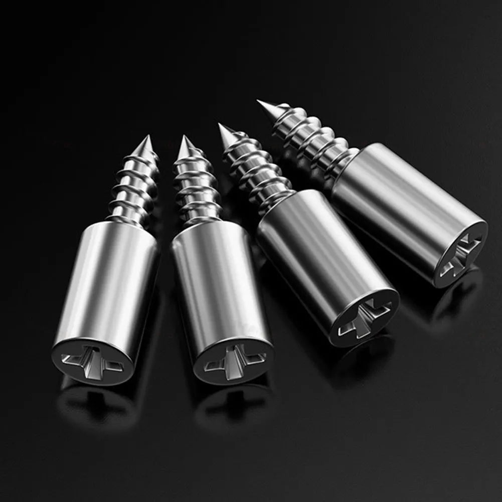 20pcs Self-Tapping Cabinet Screws: Laminate Support, Glass Studs, Nonslip Partition Nails - Ideal for Wooden Cabinets & Wardrobes