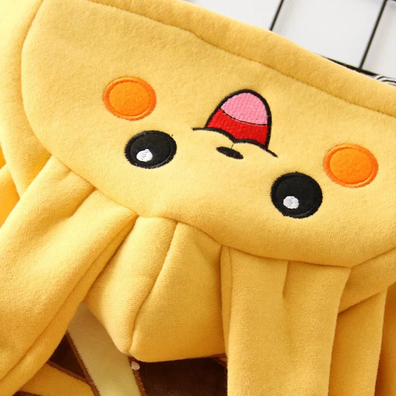 Cartoon Monster Baby Pajamas - Cute Winter Long-Sleeve Newborn Romper Onesie for Babies & Toddlers