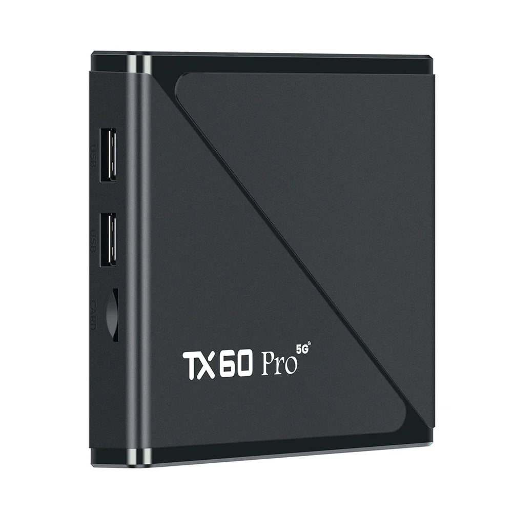 Android 16 Smart TV Box — Allwinner H313 Quad-Core, Dual WiFi 2.4G/5G, 14K Media Player with Voice Remote (16G/256G)