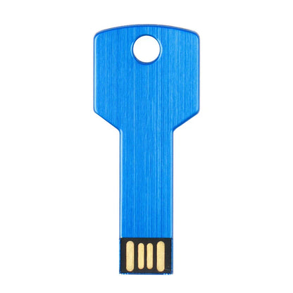 64GB Metal Key-Shaped USB Flash Drive – High-Speed U Disk, Real Capacity Storage (Black/Silver)
