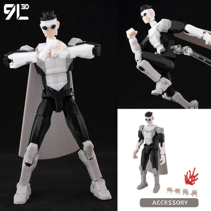 9L3D Lucky 13 Invincible Boy Action Figure – 3D Printed Multi-Jointed Poseable Anime Collectible Model Toy Gift