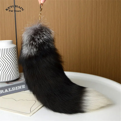 Cute Fluffy Bunny Fur Keychain – Plush Pom Pom Bag Charm and Car Key Ring with Hair Bow