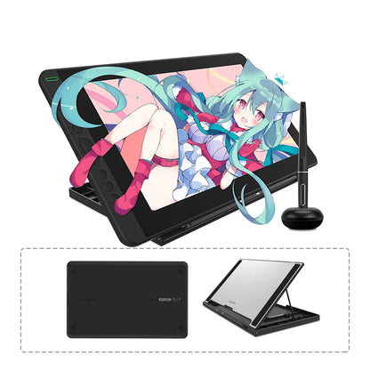 Huion Kamvas 13 Graphics Tablet — AG Glass Pen Display with 8192-Level Battery-Free Stylus for Android, Windows & MacOS