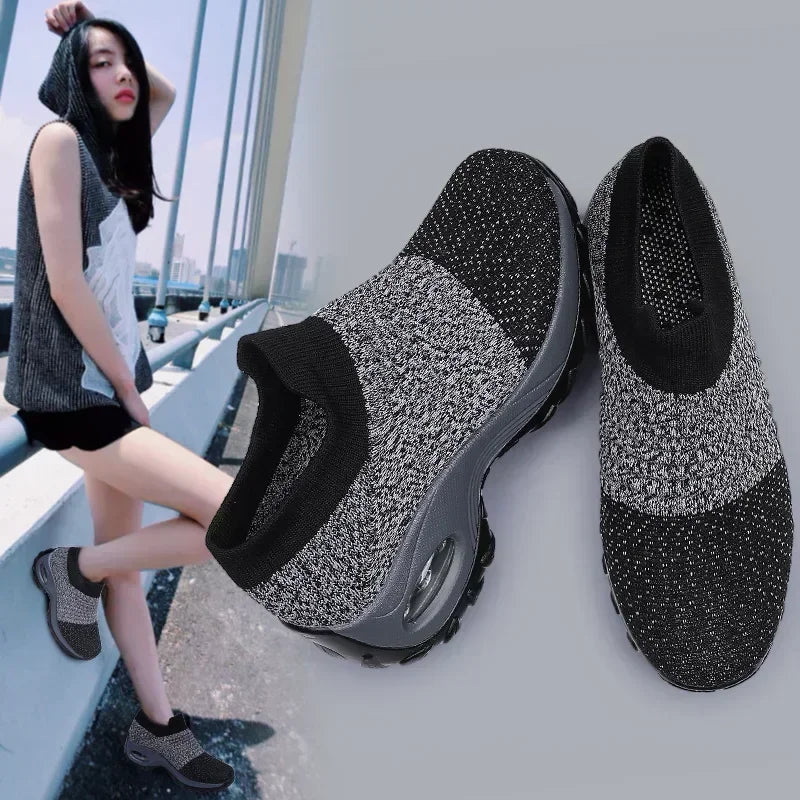 Women's Versatile Orthopedic Platform Sneakers – Casual, Non-Slip, Wear-Resistant Tenis De Mujer
