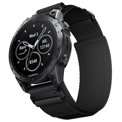 Nylon Quick Fit Loop Strap for Garmin Fenix & Forerunner — 22mm, 26mm Bands for Fenix 7X/7 Pro/6X/6/5X/5 Plus, Tactix 7, Forerunner 965/955, Enduro 2