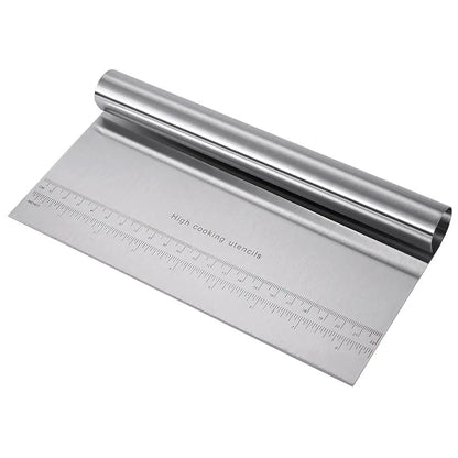 Stainless Steel Dough Chopper - Versatile Bench Scraper and Pastry Cutter