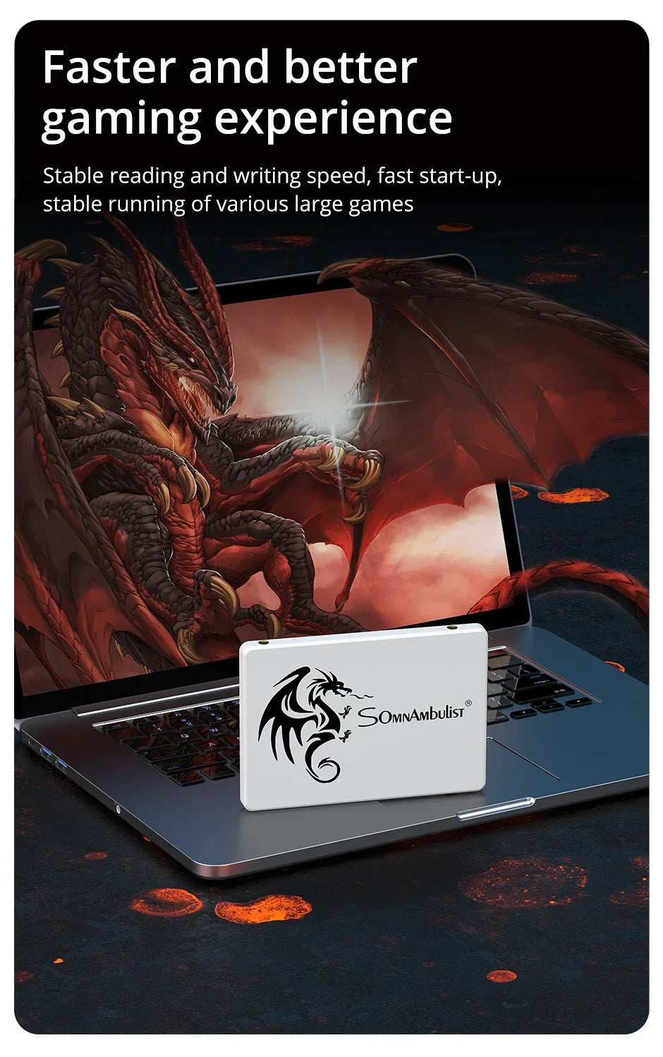SomnAmbulist 2.5" SSD SATA3 | 64GB–512GB Internal Solid State Drive for Laptop & Desktop