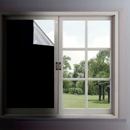 Portable Blackout Curtain for Travel - DIY Temporary Solution for Living Room & Home Windows with Non-Perforated Black Cloth