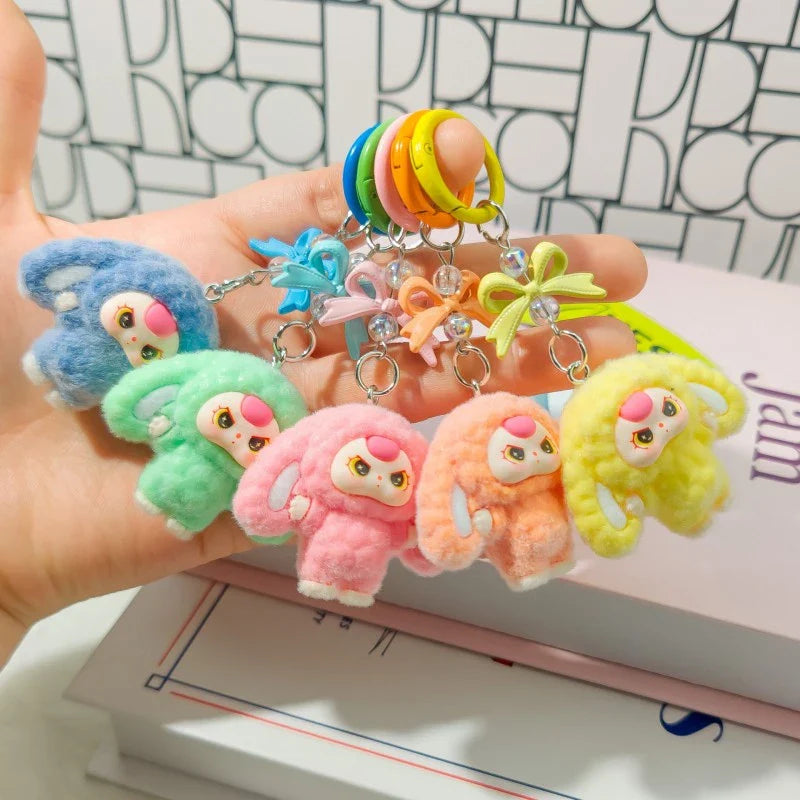 Cartoon Key Ring – Cute Backpack Pendant Gift for Students and Couples