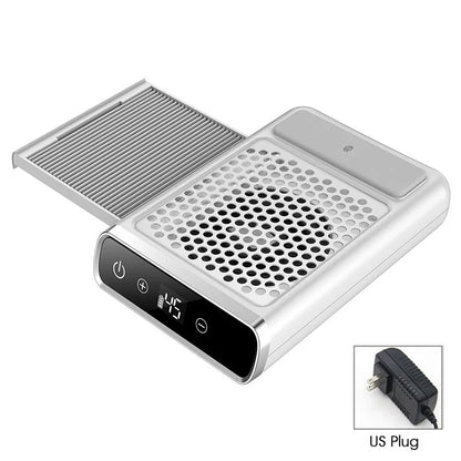 Powerful Nail Dust Vacuum Collector – Professional Nail Dust Extractor with Reusable Filter, Adjustable Speed Manicure Equipment