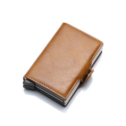 RFID Carbon Fiber Slim Wallet for Men – Mini Card Holder with 14 Slots, Small Money Bag Purse