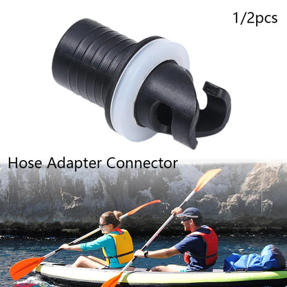 Water Sports Inflatable Boat Connector – PVC Nylon Air Valve Caps, Screw Hose Adapter & Raft Foot Pump for Fishing Kayak Accessories